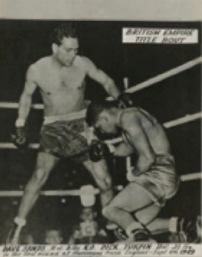 Dave Sands, British Empire Title Bout, England, 1949. NLA